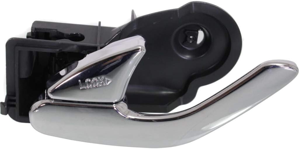 KarParts360 Para Mercury Mariner – Manija de puerta interior delantera o trasera, lado del conductor cromada (2005-2007)  con botón de bloqueo de