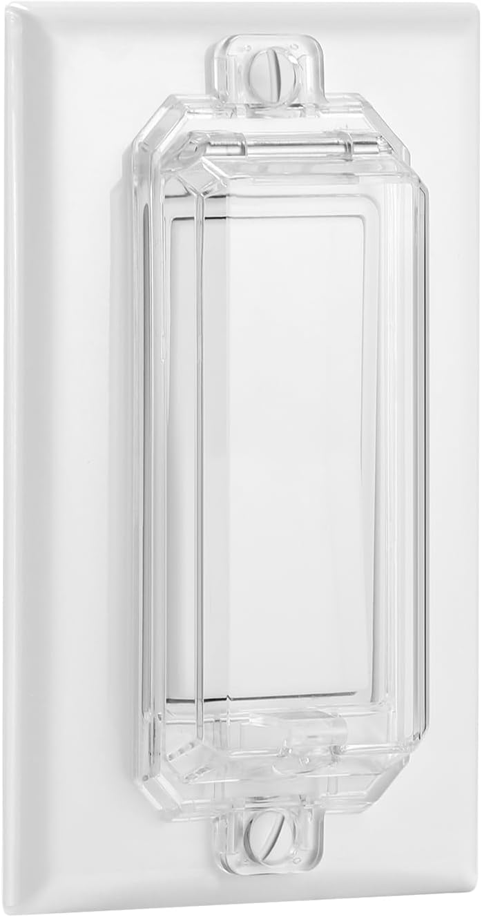 Cubierta protectora para interruptor de luz, cubierta de interruptor de pared a prueba de niños que evita que las luces o interruptores se enciendan
