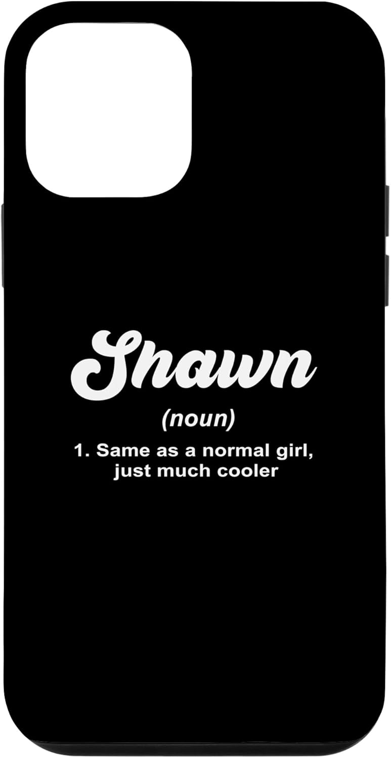 Funda para iPhone 12 mini Shawn Noun Definición personalizada con nombre Shawn