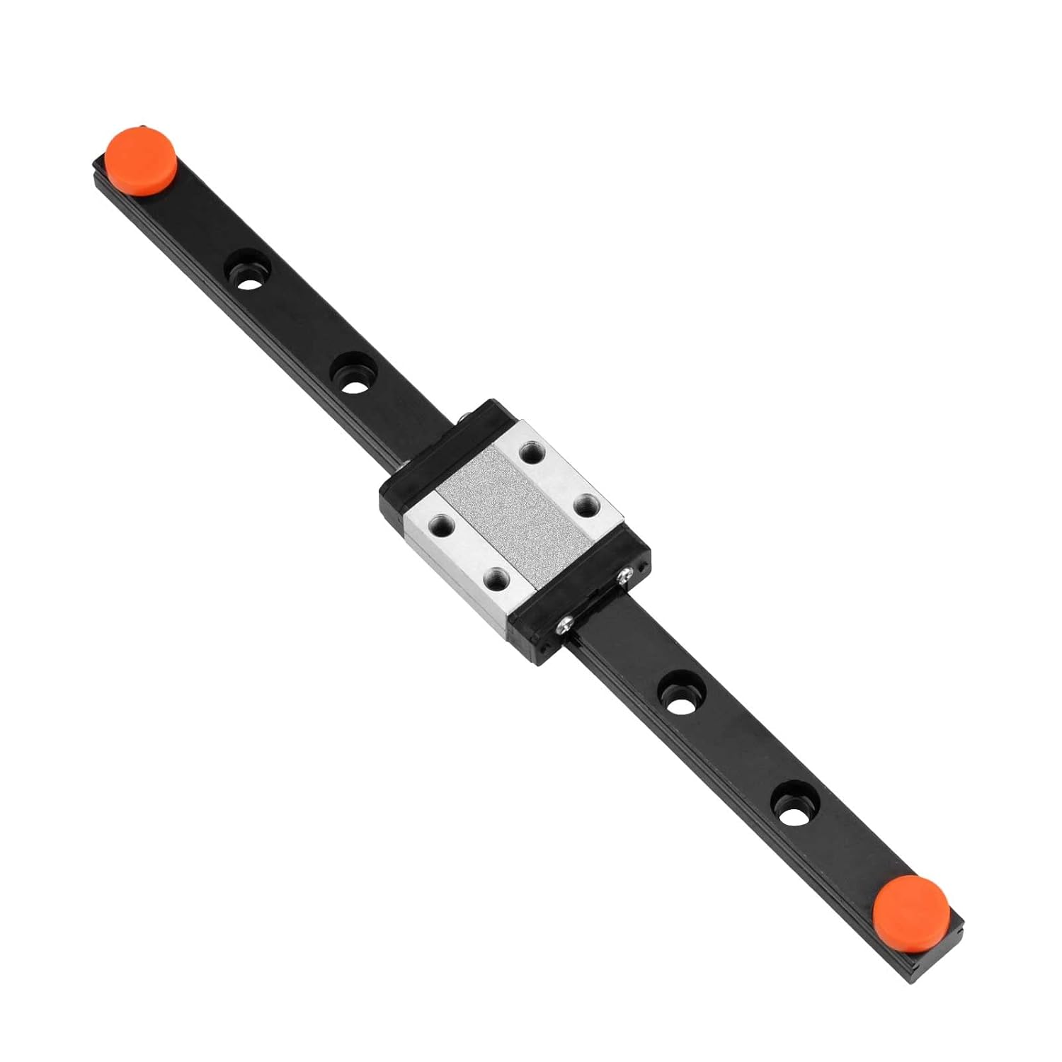 Guía de riel deslizante lineal MGN9 de 9.843 in con un bloque de carro MGN9C para impresora 3D y máquina CNC, negro (MGN9C, 9.843 in)