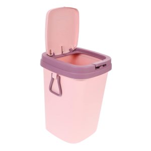 STOBAZA Bote de basura con tapa, papelera con tapa, papelera, cesta de basura, papelera, decoración de escritorio, pedal de basura, contenedor de STOBAZA Bote de basura con tapa, papelera con tapa, papelera, cesta de basura, papelera, decoración de escritorio, pedal de basura, contenedor de