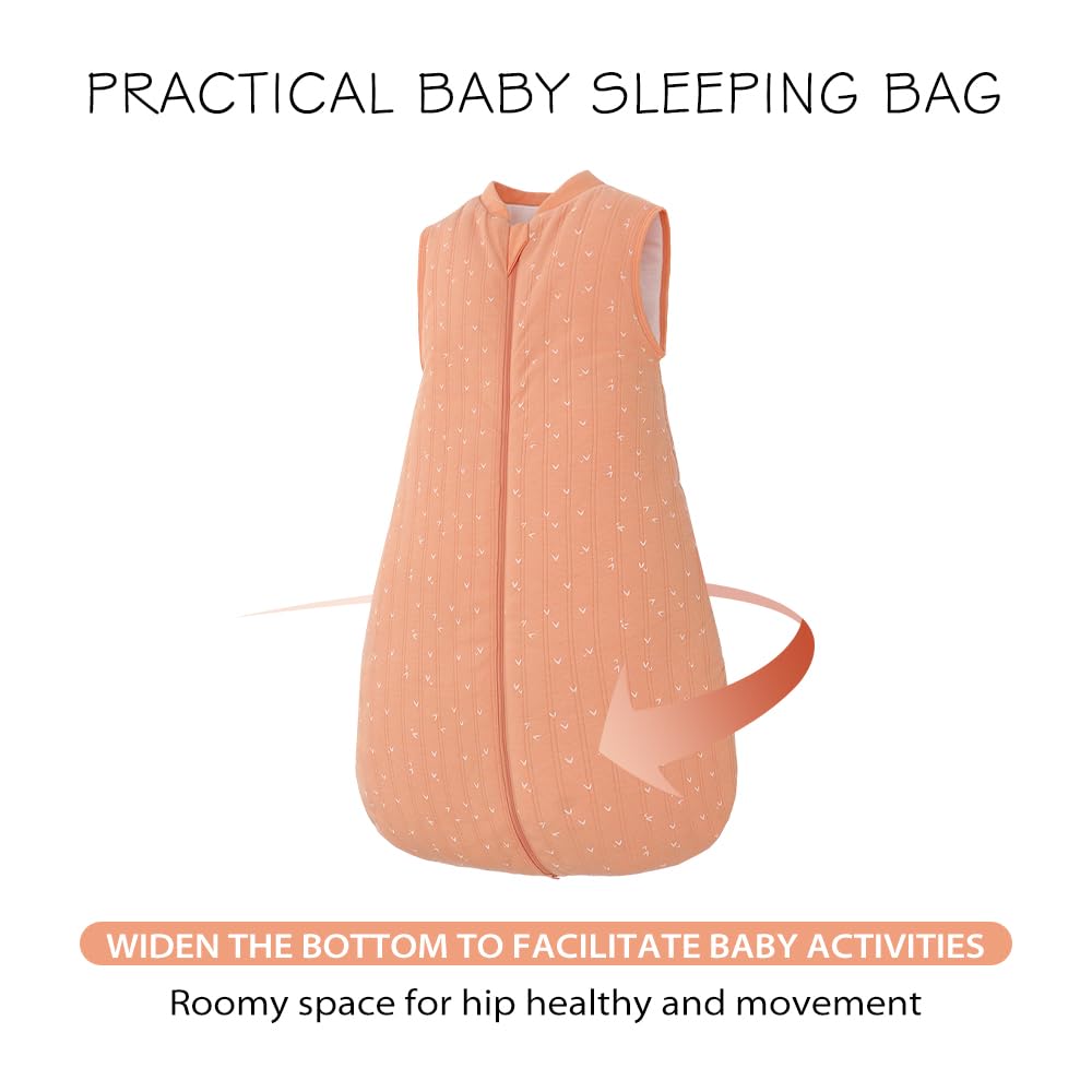 TOG 2.5 – Saco de dormir para bebé, saco de dormir sin mangas para bebés y niños pequeños, saco de dormir súper suave, cálido y cómodo, corazón