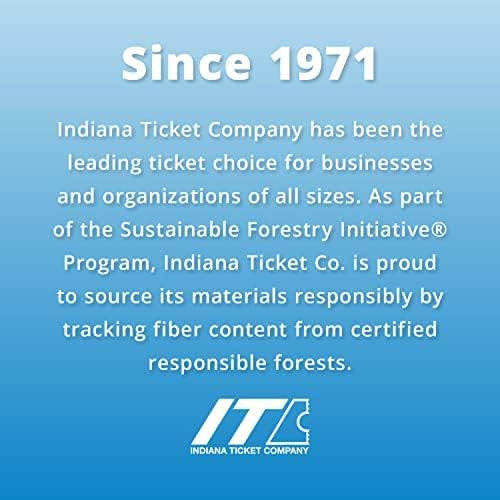 INDIANA TICKET CO. Boletos Blue Star Roll, 2000 por rollo, rollo individual, entradas 1×2 para admisión, eventos, recaudación de fondos y premios