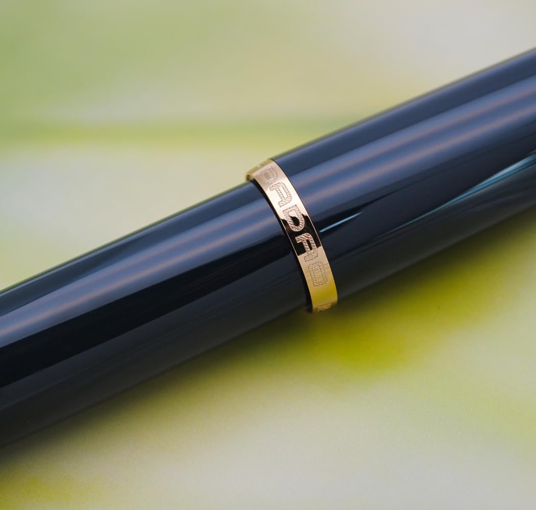 JINHAO 9019 – Pluma estilográfica Dadao Series con convertidor de tinta de alta capacidad (azul oscuro, punta fina de 0.020 in)