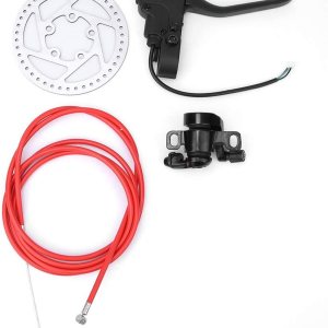 VGEBY Juego de dispositivos de freno de disco de metal, rotores de freno de scooter eléctrico, mango de línea de freno de disco apto para M365 VGEBY Juego de dispositivos de freno de disco de metal, rotores de freno de scooter eléctrico, mango de línea de freno de disco apto para M365