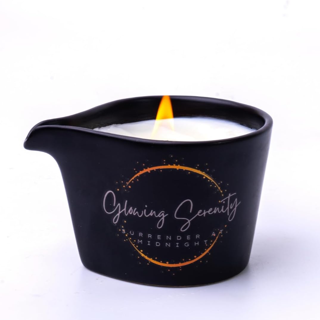Vela de aceite de masaje para relajación, hecha con aceites esenciales para spa en casa, vela de aceite de cera de soja cálida e hidratante, vela de