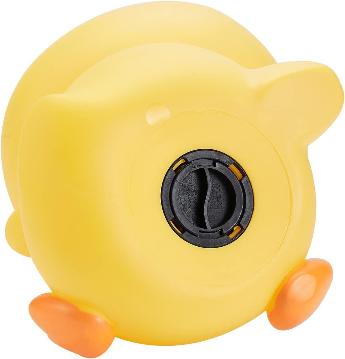 Banco de dinero de pato amarillo, diseño de pato inastillable, gran capacidad para niños, regalos de cumpleaños (amarillo, 8.7 x 6.7 in)