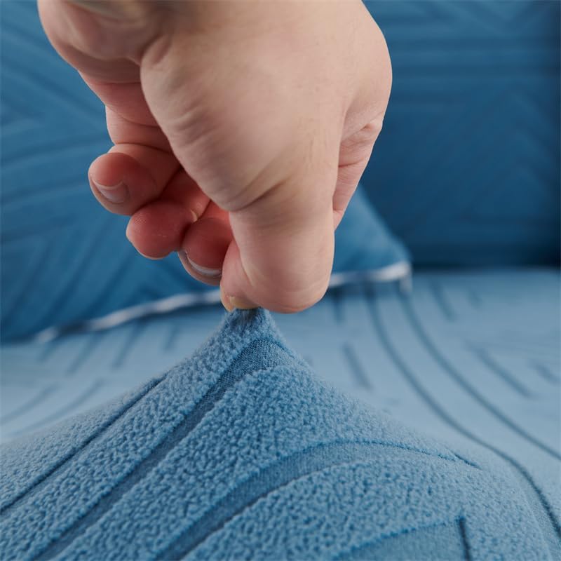 APEXBOUND Fundas de sofá en forma de L, fundas mágicas para sofá, funda de sofá diván, funda elástica con banda elástica, protector de muebles para