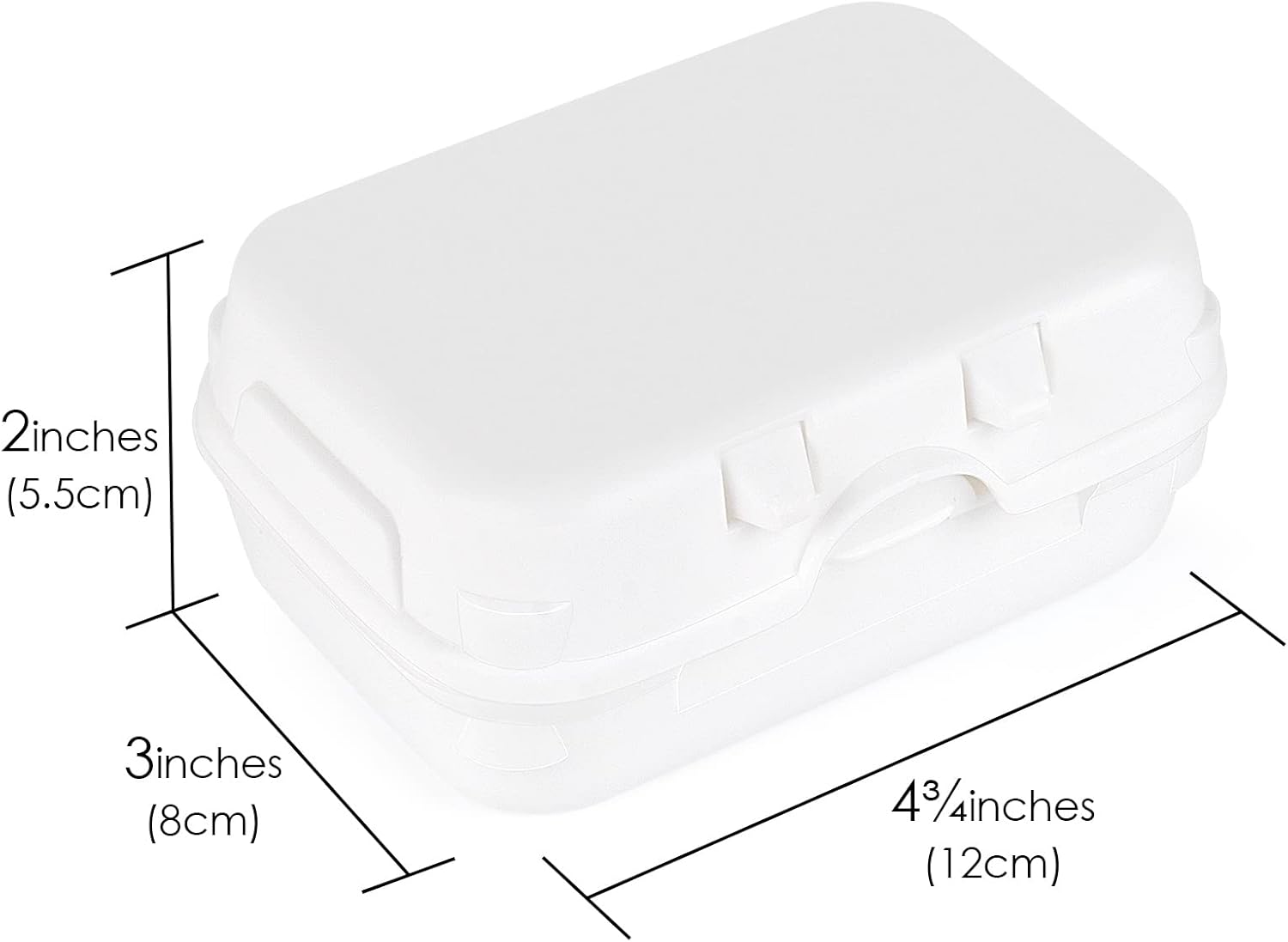 DODAMOUR Contenedor de jabón de viaje, 2 piezas, funda de jabón portátil con tapa, jabonera de plástico, para el hogar, al aire libre, senderismo,