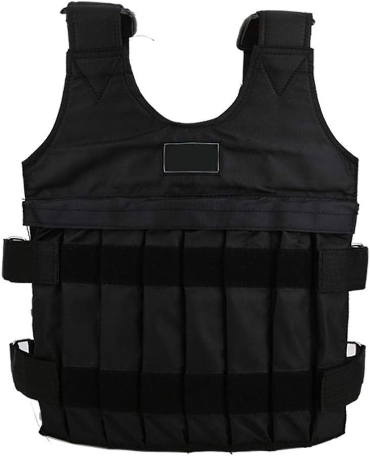 Chaleco con peso, carga máxima ajustable, 44.1 lbs, chaleco de entrenamiento de ejercicio, gimnasio, pérdida de peso, chaqueta de entrenamiento de