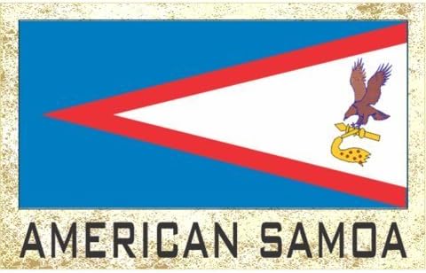 Imanes para frigorífico con bandera para nevera – Americas Grp 2 (paquete de 1, País Samoa Americana)