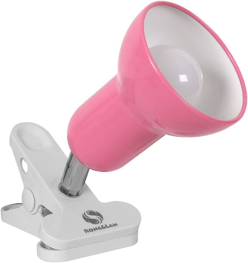 Sun-Rising Lámpara de lectura portátil con clip de rotación de 360, con abrazadera en el escritoriomesaliteraarmarioiluminación de luz para el