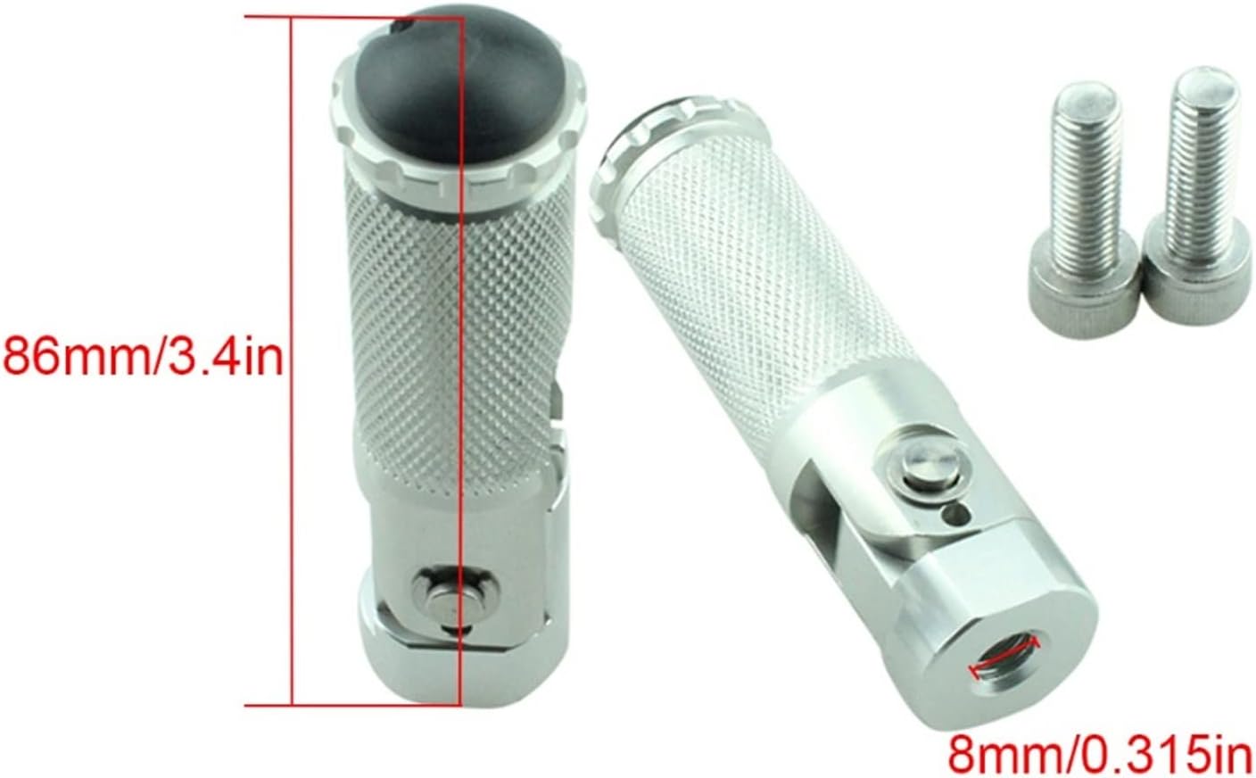 Estriberas plegables para motocicleta, estriberas, reposapiés, clavijas, pedales traseros para Yamaha YZFR15 YZFR3 YZFR25 YZF R15 R3 R25 FZ16 FZ 16
