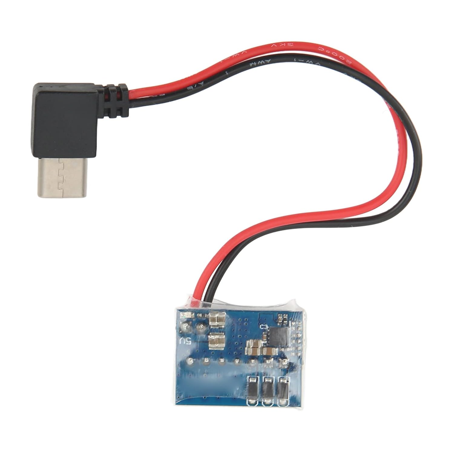 FPV Drone – Cable de carga para cámara tipo C a 5 V, actualizado a 90 grados para enchufe equilibrado, cable de alimentación duradero y seguro para