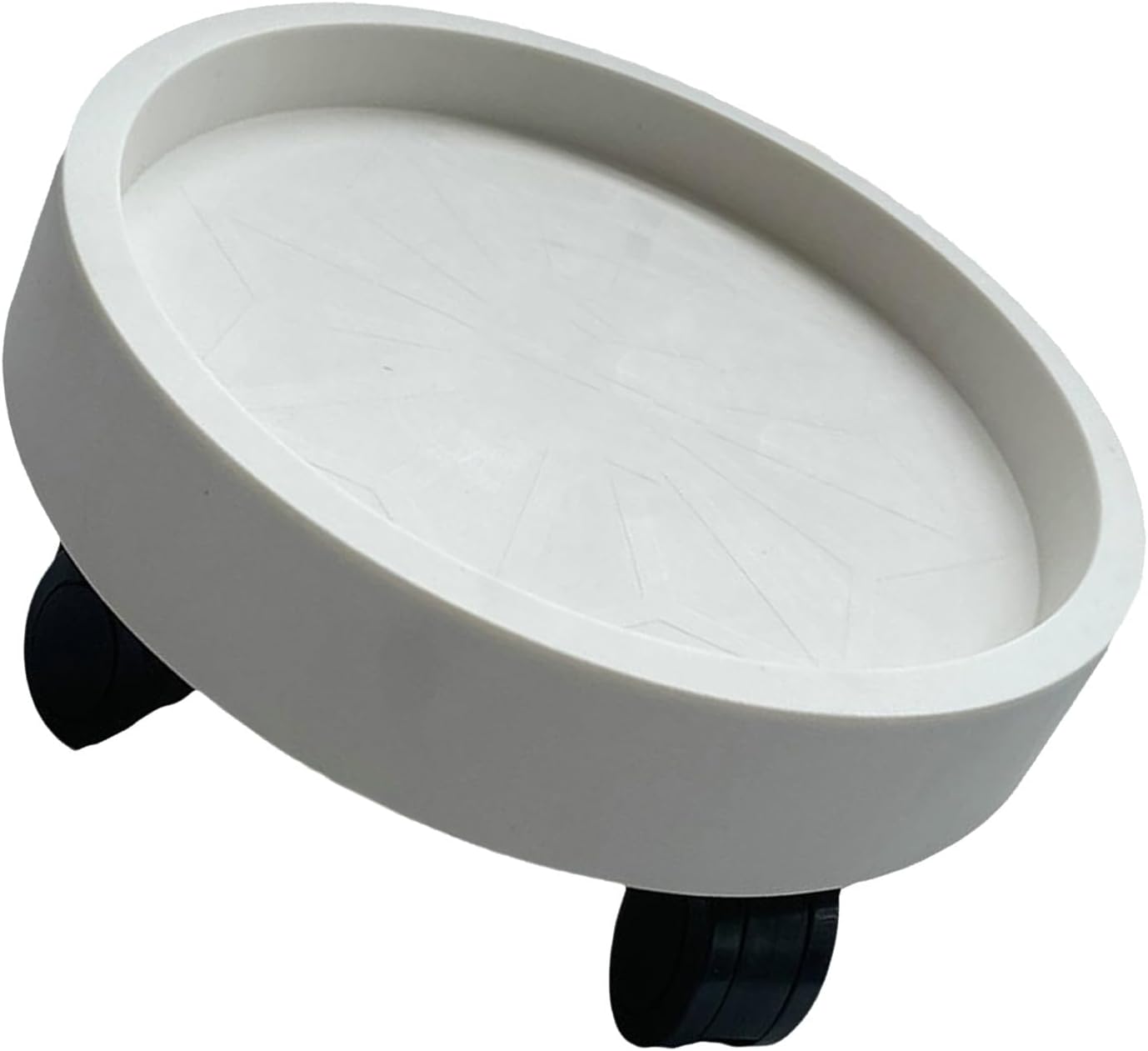 TOPINCN , Soporte para macetas con ruedas giratorias, soporte redondo para plantas en macetas sobre ruedas, bandeja para macetas con ruedas, bandeja