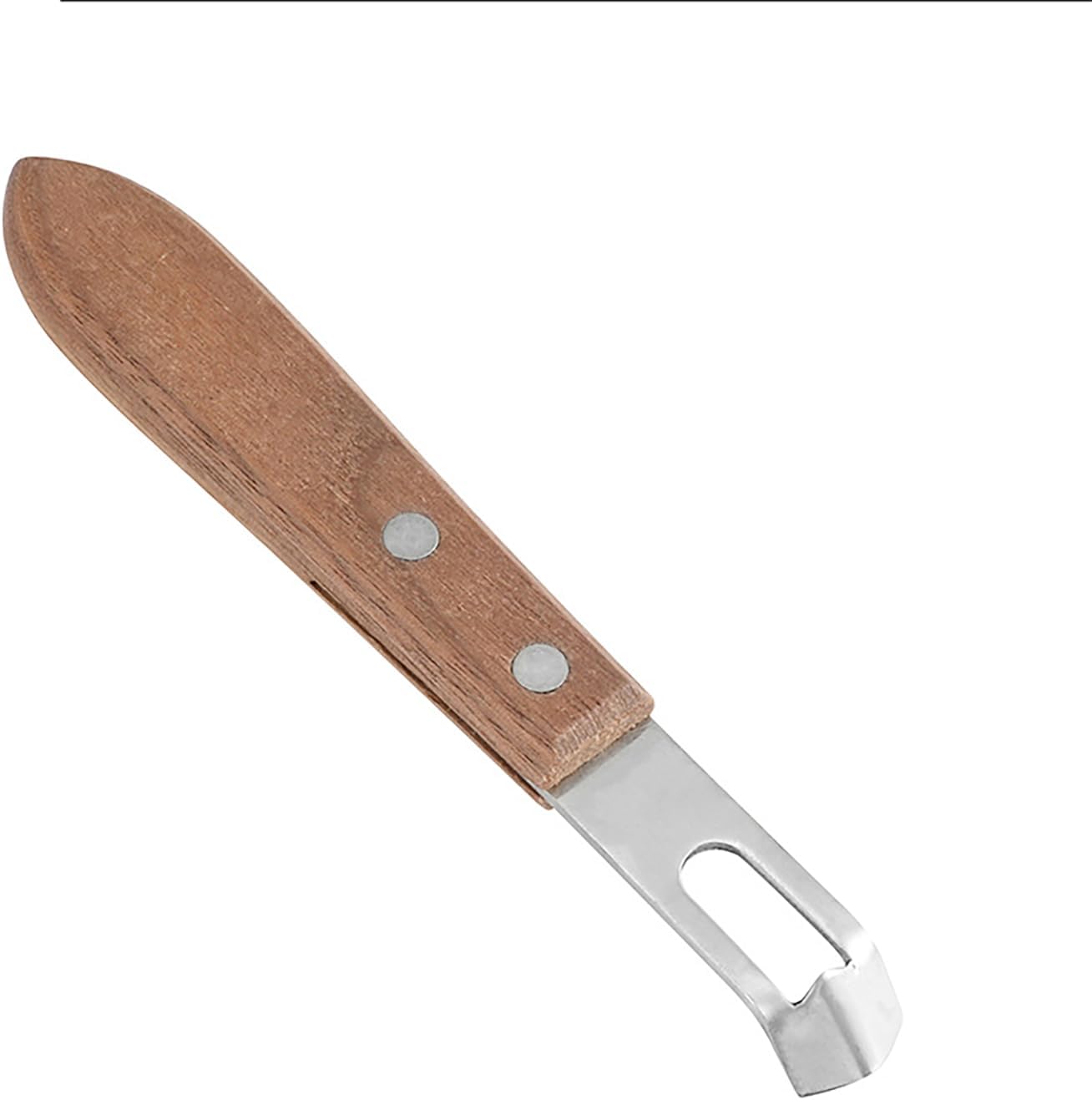 Cuchillo de canal, herramienta de pelador de limón, pelador de madera y acero inoxidable, herramienta de pelador de cáscara de limón ultra afilada,