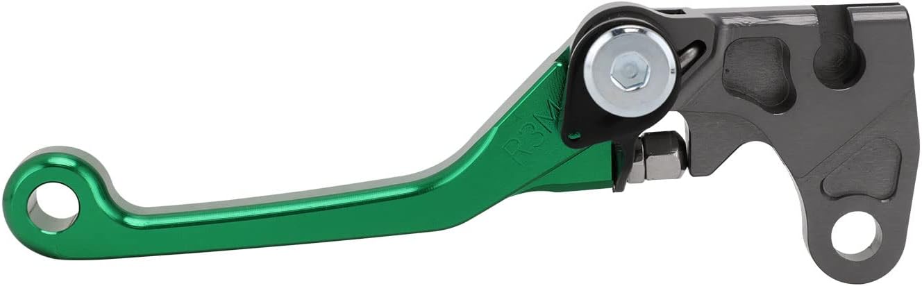 JFG RACING Palanca de freno de motocicleta Palancas plegables CNC para KLX 110 KLX110 KLX110L 2010-2023 Verde