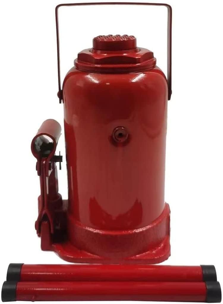 Zeluga ZL211 20 toneladas 40,000 libras capacidad hidráulica soldada botella Jack, rojo