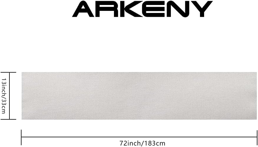 ARKENY Camino de mesa rojo de Navidad de 13 x 72 pulgadas, feliz invierno de arpillera de temporada para interiores, cocina, comedor, decoración de