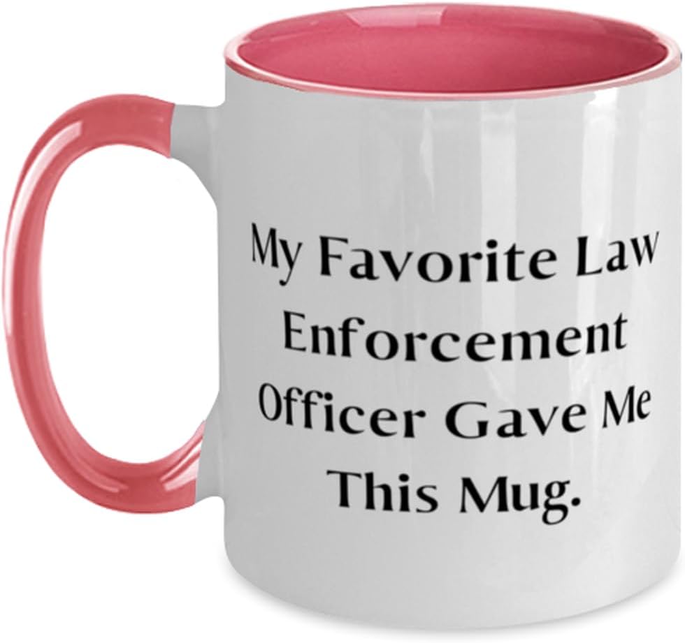 Taza de dos tonos de 11 onzas con texto en inglés “My Favorite Law”, regalo para colegas, regalos inspiradores de amigos, regalos divertidos para