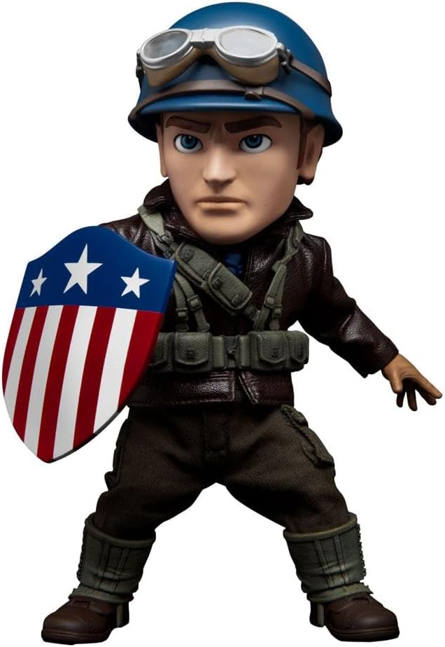 Beast Kingdom Marvel Infinity Saga Captain America EAA-121 – Figura de acción de ataque de huevo, multicolor