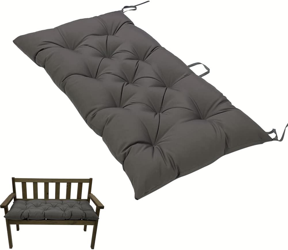 SEAHOME Cojín de banco para interiores y exteriores, cojín de asiento impermeable para silla de exterior, cubículo, para tumbona, muebles de jardín,