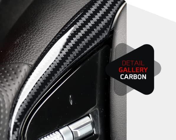 Funda de volante de fibra de carbono compatible con accesorios Genesis GV70