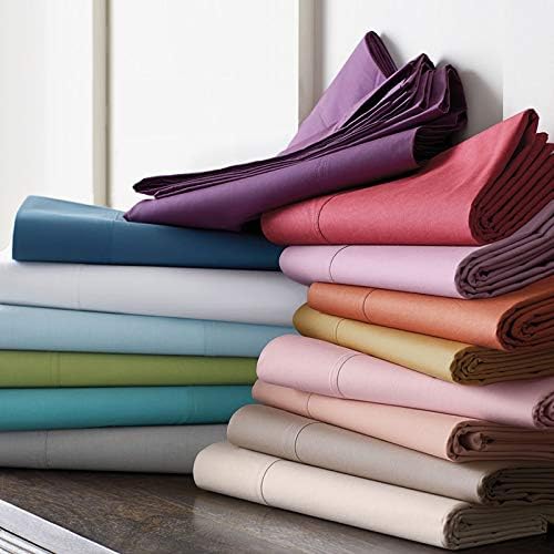 Elegant Comfort – 1sábana bajera de 1,500hilos, microfibra suave, bolsillo profundo de hasta 16pulgadas, resiste a las arrugas y a la decoloración,