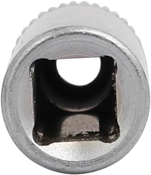 IIVVERR Llave cuadrada de 14 de pulgada, hexagonal de 0.197 in, 6 puntos, tono plateado, 2 piezas (unidad cuadrada de 14 de pulgada de 0.197 in,