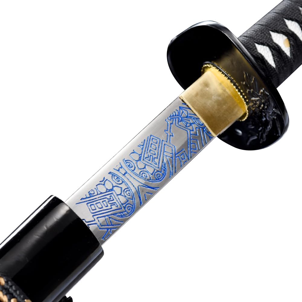 10451065 acero de alto carbono, Hademade espada samurai tradicional forjada a mano templada por calor, espada samurái tradicional, espada katana