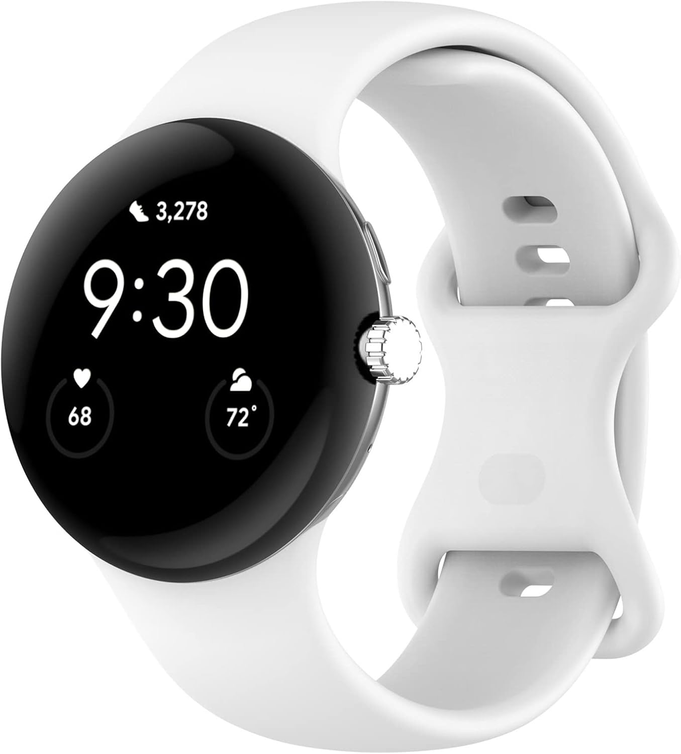Correa compatible con Google Pixel Watch de silicona suave, correa de repuesto para reloj inteligente Google Pixel Watch 21, accesorios
