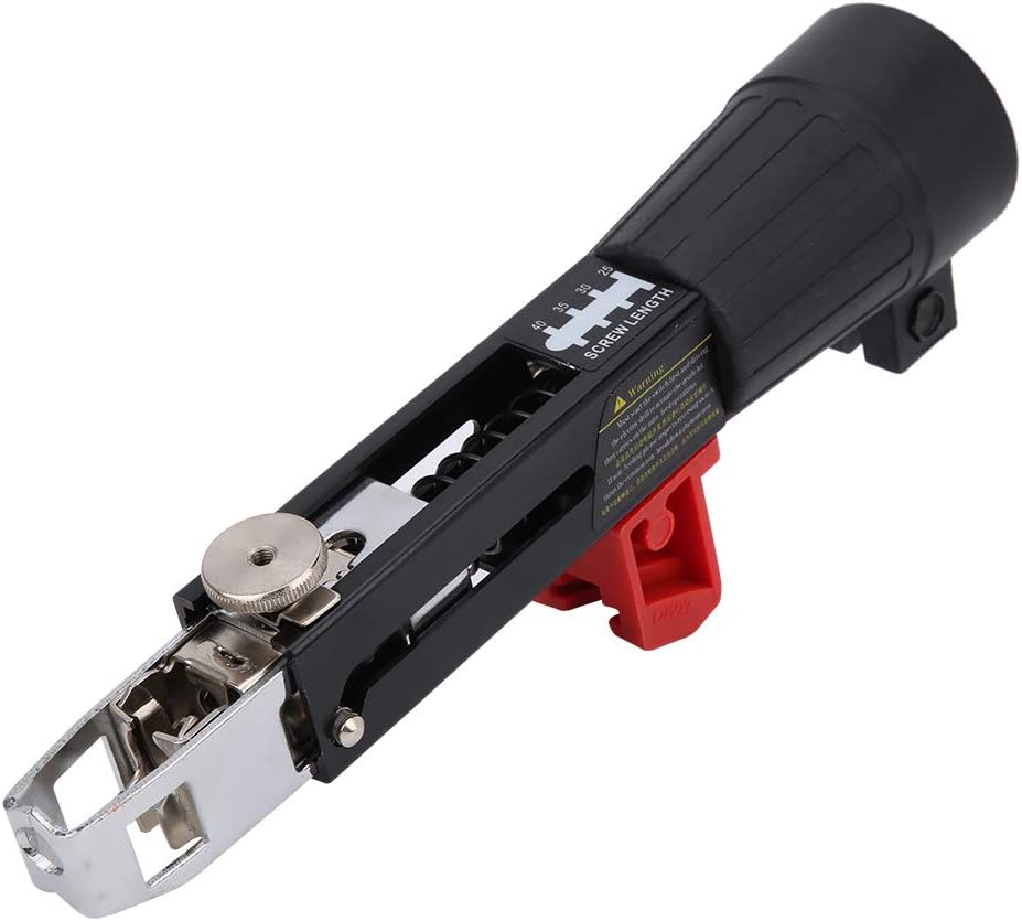Pistola automática de clavos de cadena para carpintería, adaptador de cadena para taladro eléctrico, 1.791 in-5.709 in, rango de mandril automático,