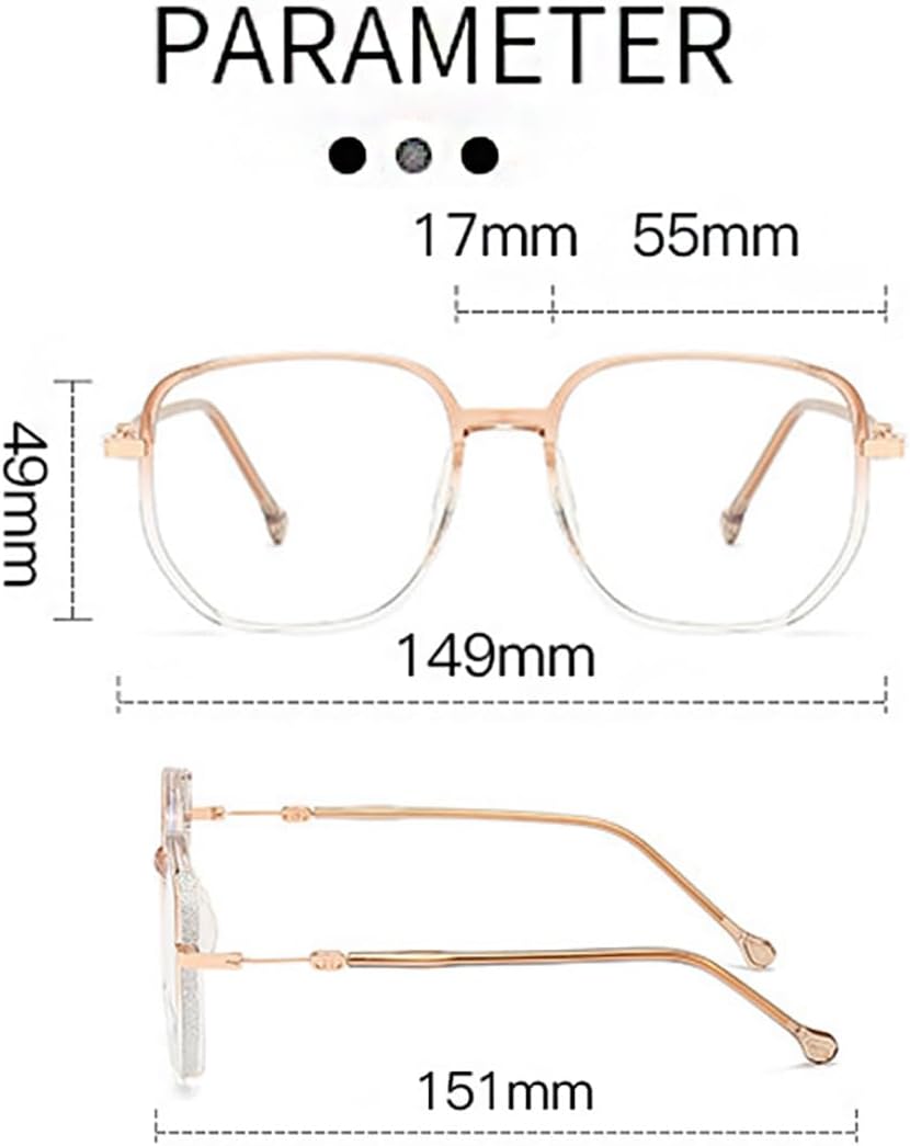 MQSHUHENMY Glassify – Gafas de lectura para mujer, gafas de lectura portátiles, Glassesify para mujer, a la moda, anti-luz azul