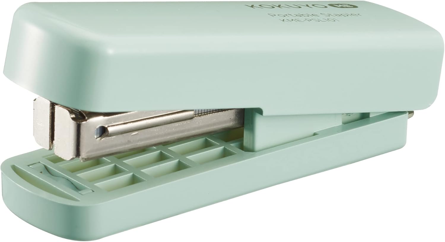 Kokuyo Engrapadora compacta Me de hasta 10 hojas, grapas No. 10, menta frágil, importación de Japón (KME-PSL101LG)