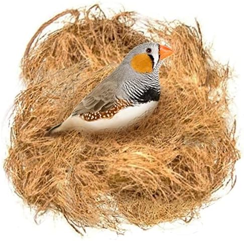 CoCoo Fibra de coco para pájaros, para proyectos de arte y manualidades, material de anidación de periquitos para ropa de cama cómoda en caja nido,