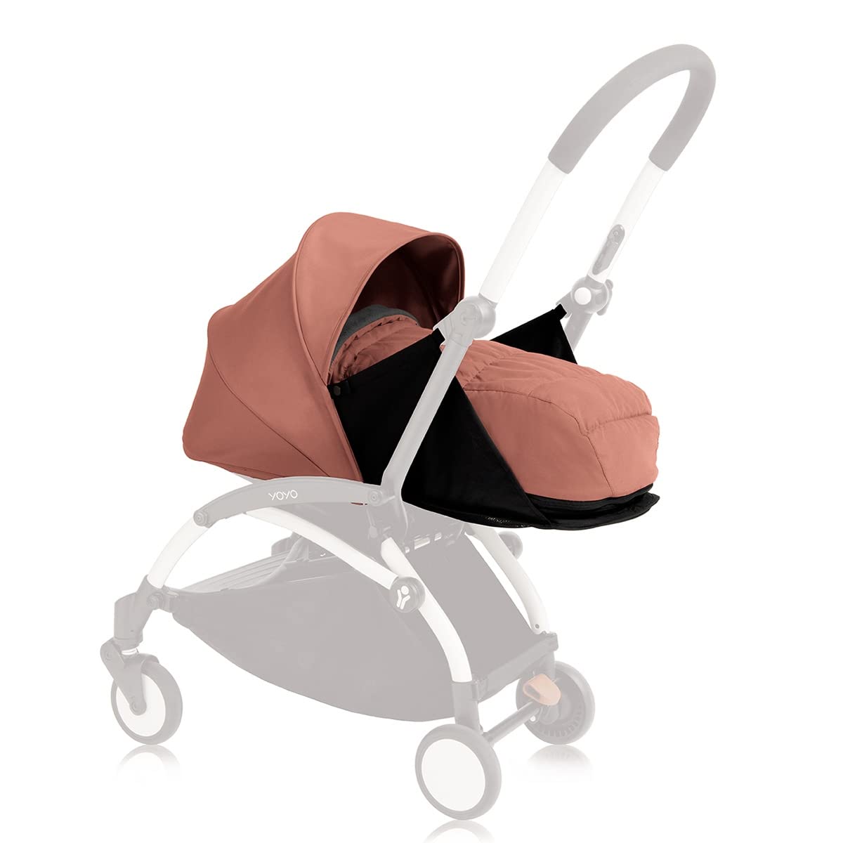 BABYZEN YOYO 0+ Paquete para recién nacido, jengibre, incluye colchón, toldo, soporte para la cabeza y funda para los pies, requiere marco YOYO2 (se