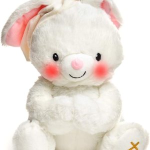 Cuddle Barn – Paws for Prayer Bunny Juguete de peluche animado que reza se ilumina y canta esta pequeña luz mía, 10 pulgadas Cuddle Barn – Paws for Prayer Bunny Juguete de peluche animado que reza se ilumina y canta esta pequeña luz mía, 10 pulgadas
