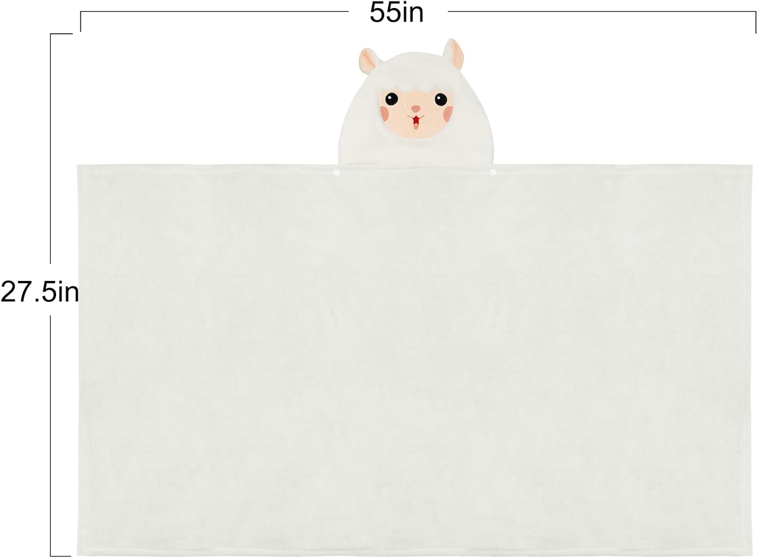 ROMASA Toalla de baño para bebé, toalla con capucha ultra suave, altamente absorbente, manta para niños pequeños, regalos de ducha para niños y