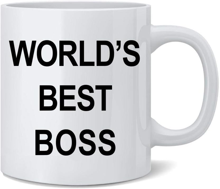 Poster Foundry Worlds Best Boss – Taza de café de cerámica, regalo novedoso, 12 onzas
