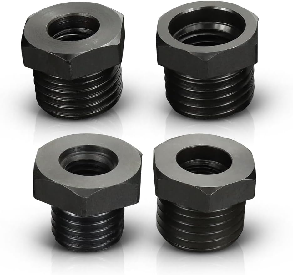 Adaptador de husillo de cabezal de torno de carpintería M18x2.0.197 in a 1″x8TPI, adaptador de inserción de portabrocas de rosca, accesorios de