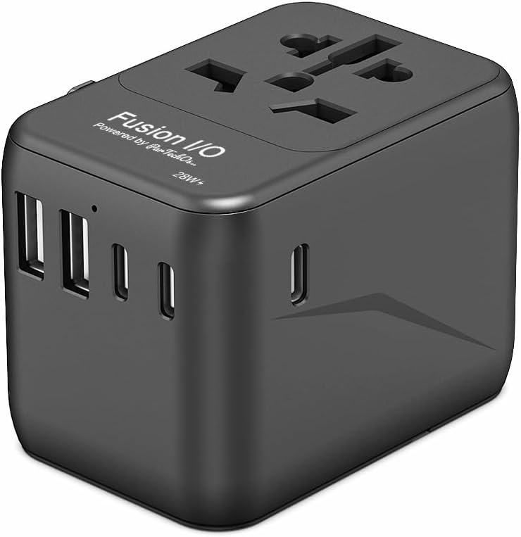 (28W) – Cargador rápido sin bordes que anhela explorar el mundo Cargador universal para teléfonos inteligentes, portátiles, tabletas, cámaras,