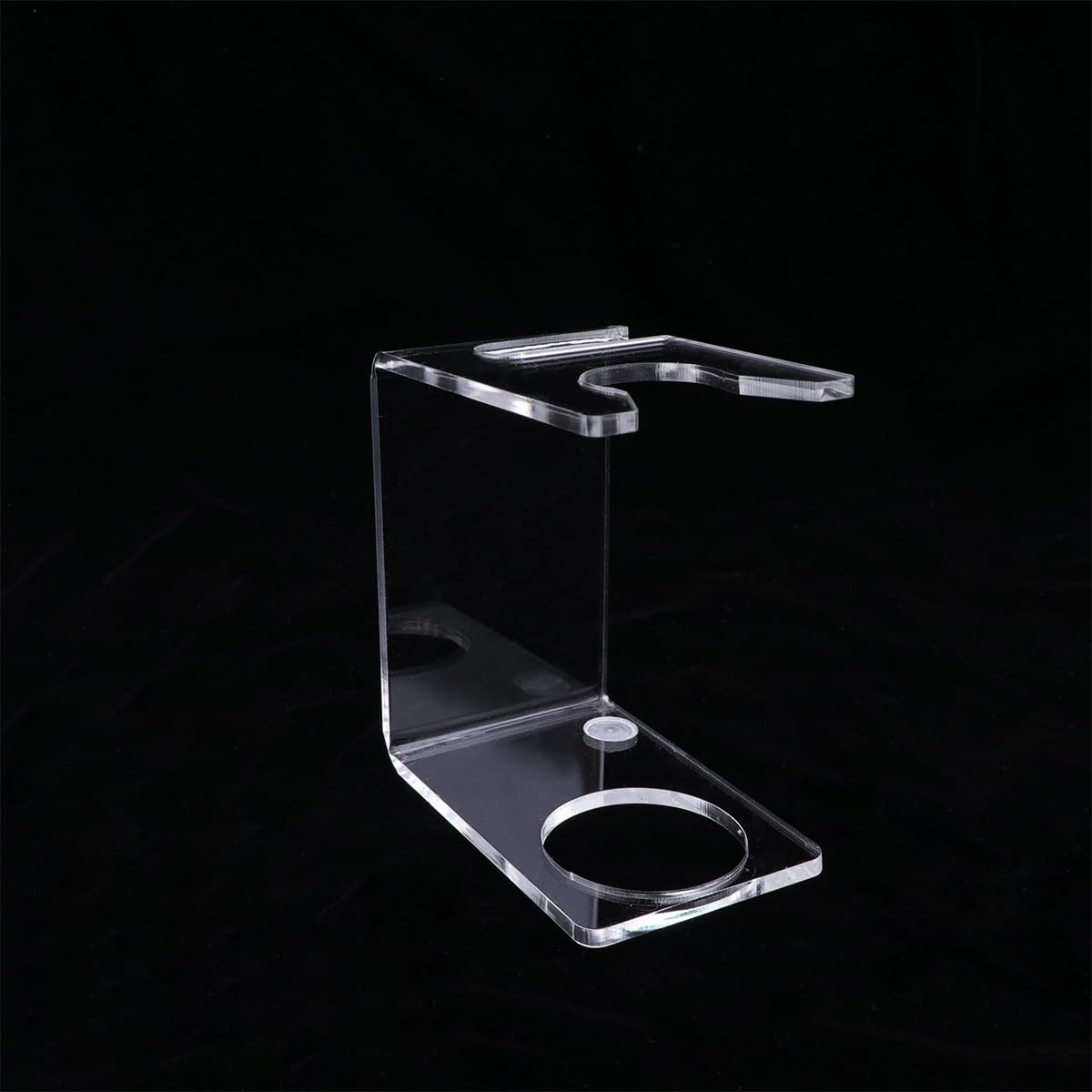 Healifty Soporte de afeitado Soporte de afeitar recto Soporte de afeitar de seguridad Almacenamiento de acrílico Soporte de cepillo de afeitar