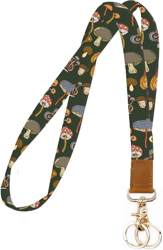 NUGGHU Cordones para llaves, llavero largo duradero para mujeres y hombres, lindo cordón para el cuello para soporte de tarjetas de identificación,