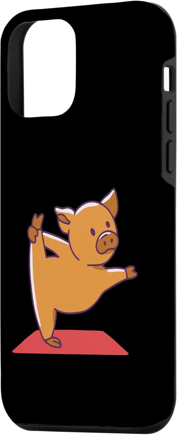 iPhone 12 mini pig yoga pose funny Case