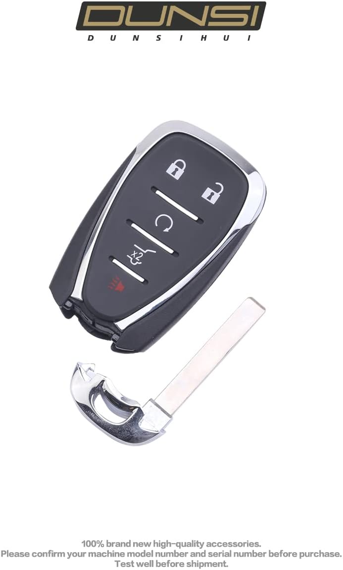 HYQ4EA – Llavero de automóvil con control sin llave, arranque remoto, 5 botones, SUV, repuesto compatible con Blazer Equinox Traverse Trailblazer