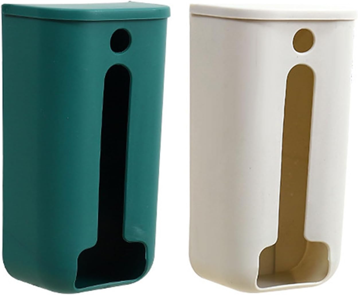 Dispensador de bolsas de basura, soporte de plástico para montaje en pared, organizador de armario de cocina, caja de almacenamiento para bolsa de