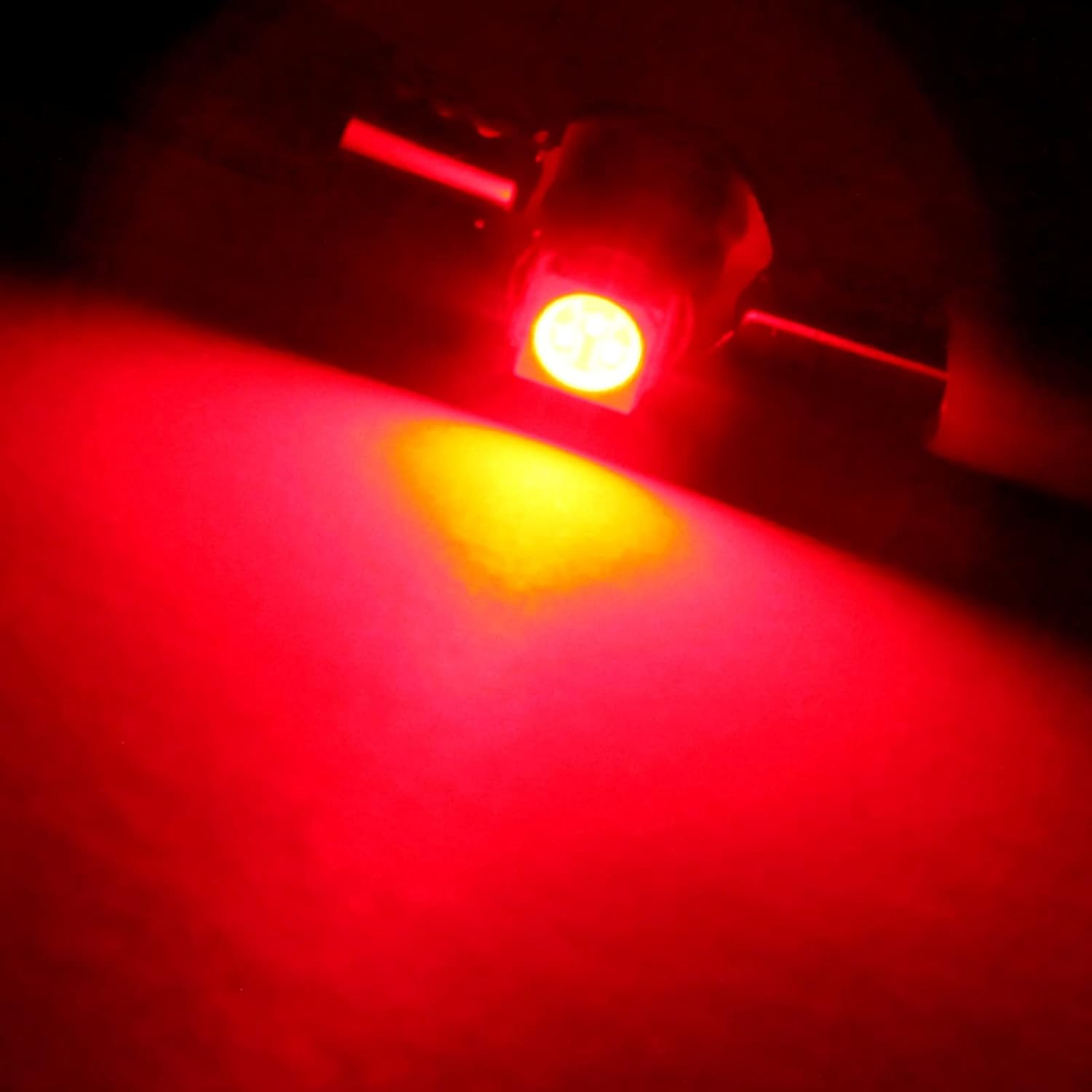 cciyu Paquete de 20 bombillas LED T4.7 rojo 1-5050-SMD Neo Wedge AC 12V