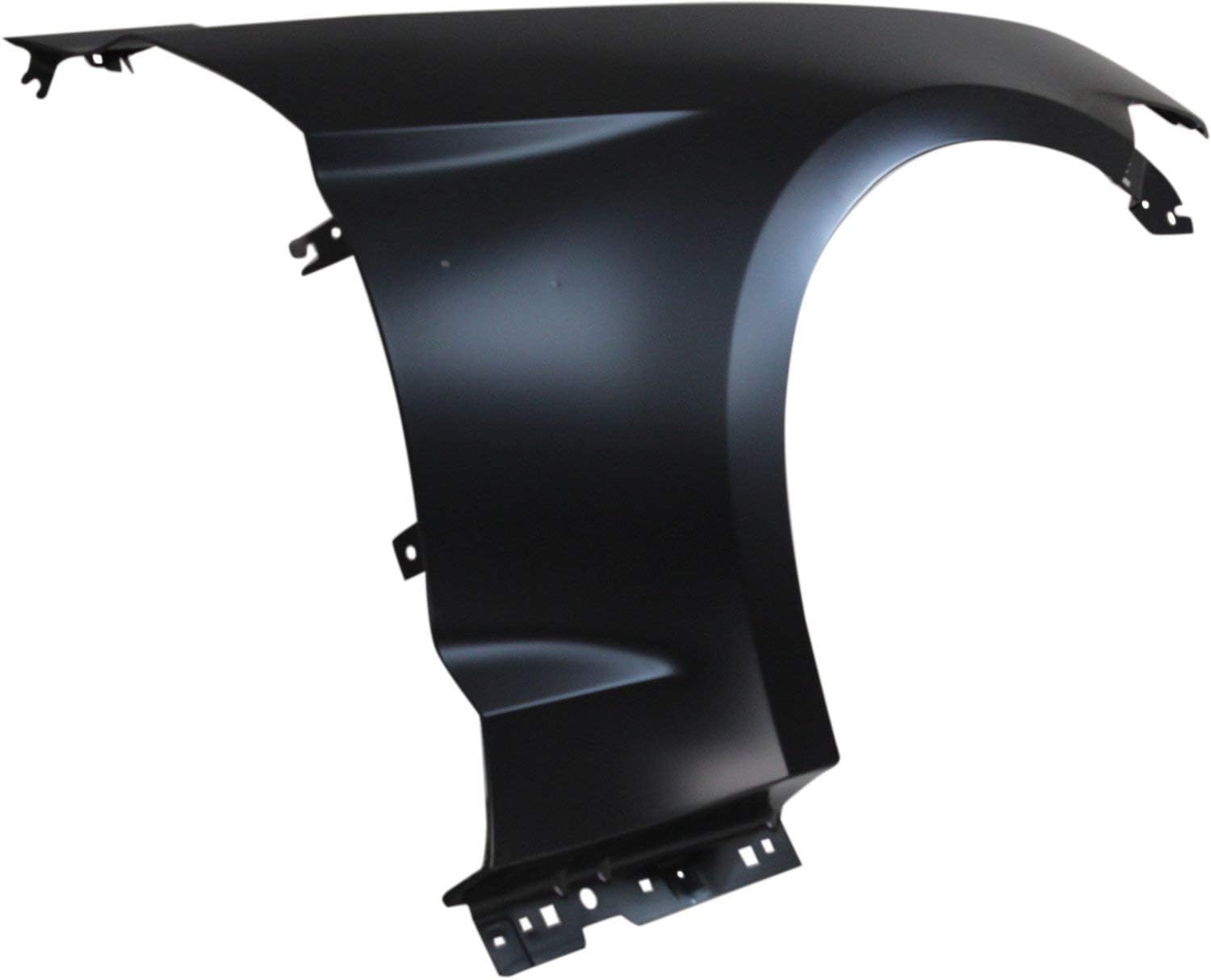 Evan Fischer Juego de 2 guardabarros delanteros compatibles con Ford Mustang 2015-2017 de acero imprimado para el lado del conductor y del pasajero