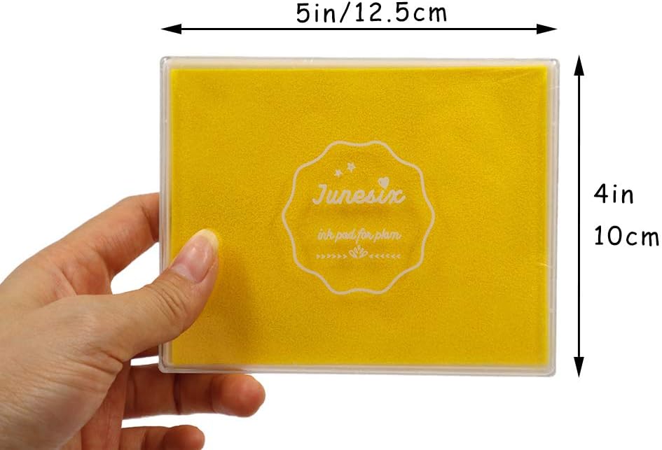Almohadillas de tinta de gran tamaño para manualidades, almohadilla de tinta lavable para álbumes de recortes para niños, almohadillas de tinta para