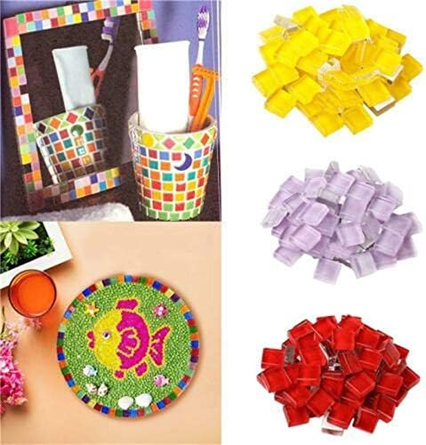 BestTeam – Mosaico de mosaico de material artesanal, micro vidrio, mini-mosaico de bricolaje, pasatiempos, niños, hecho a mano, piedra libre de